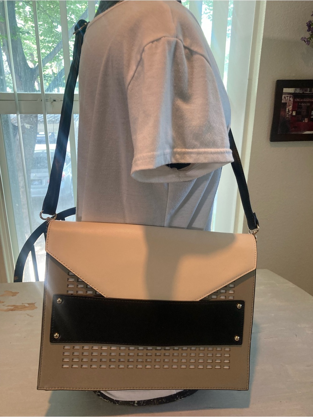 Just Fab Shoulder/Clutch Envelope Bag